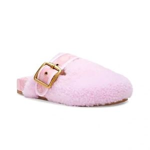 Coach Pink Shearling Clog